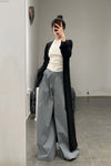 SWAYING/KNIT cotton wide-leg pants SW24SS3B60 gray blue